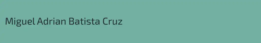 Miguel Adrian Batista Cruz